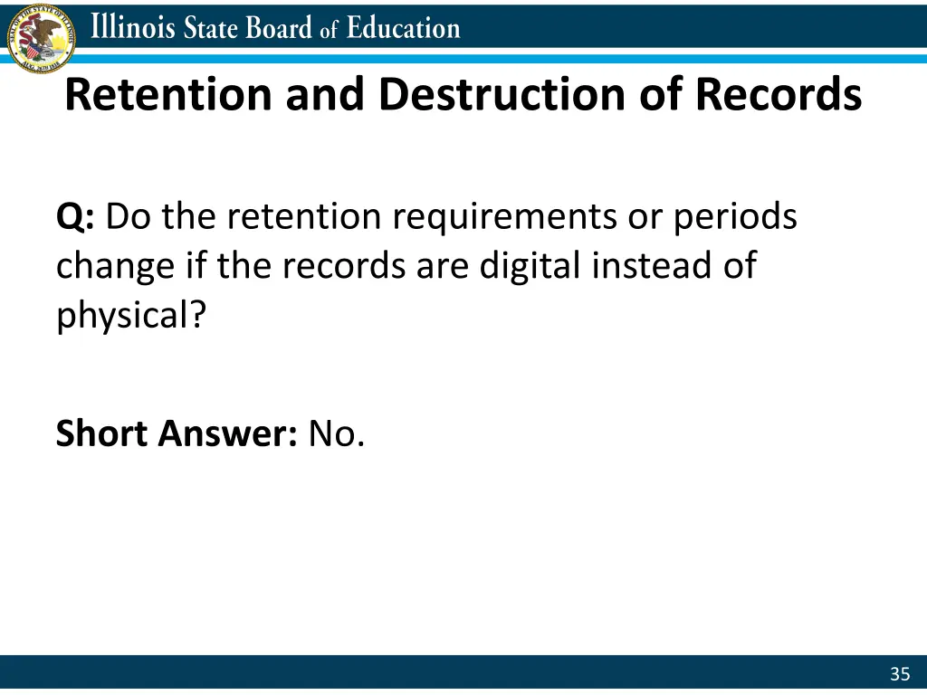 retention and destruction of records 1