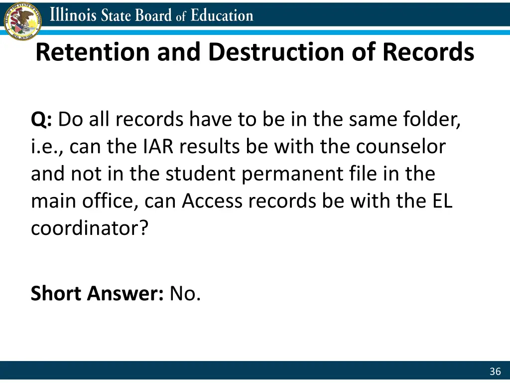 retention and destruction of records 2