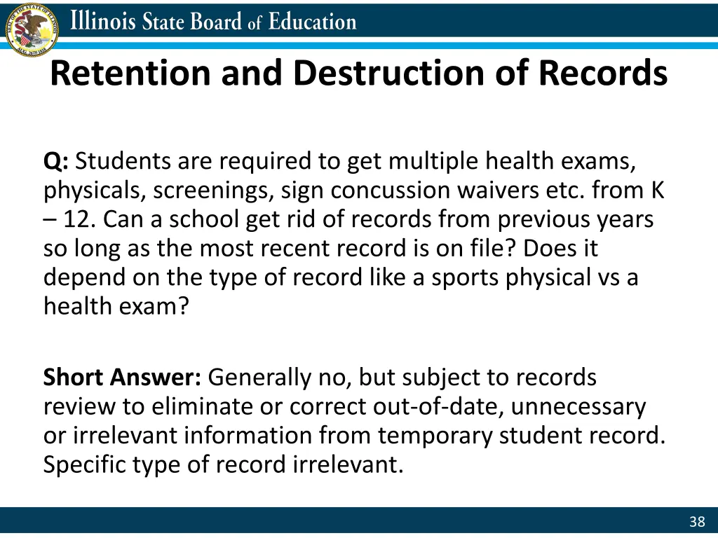 retention and destruction of records 4