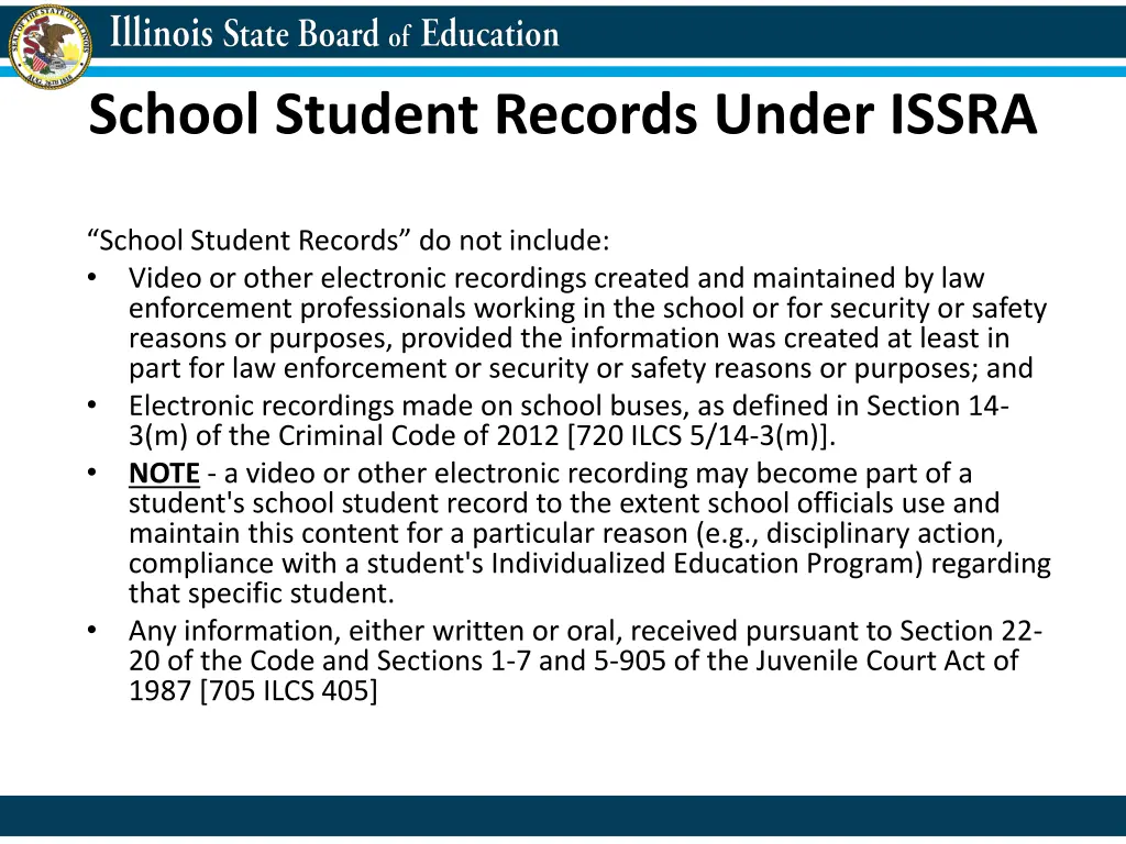 school student records under issra 1