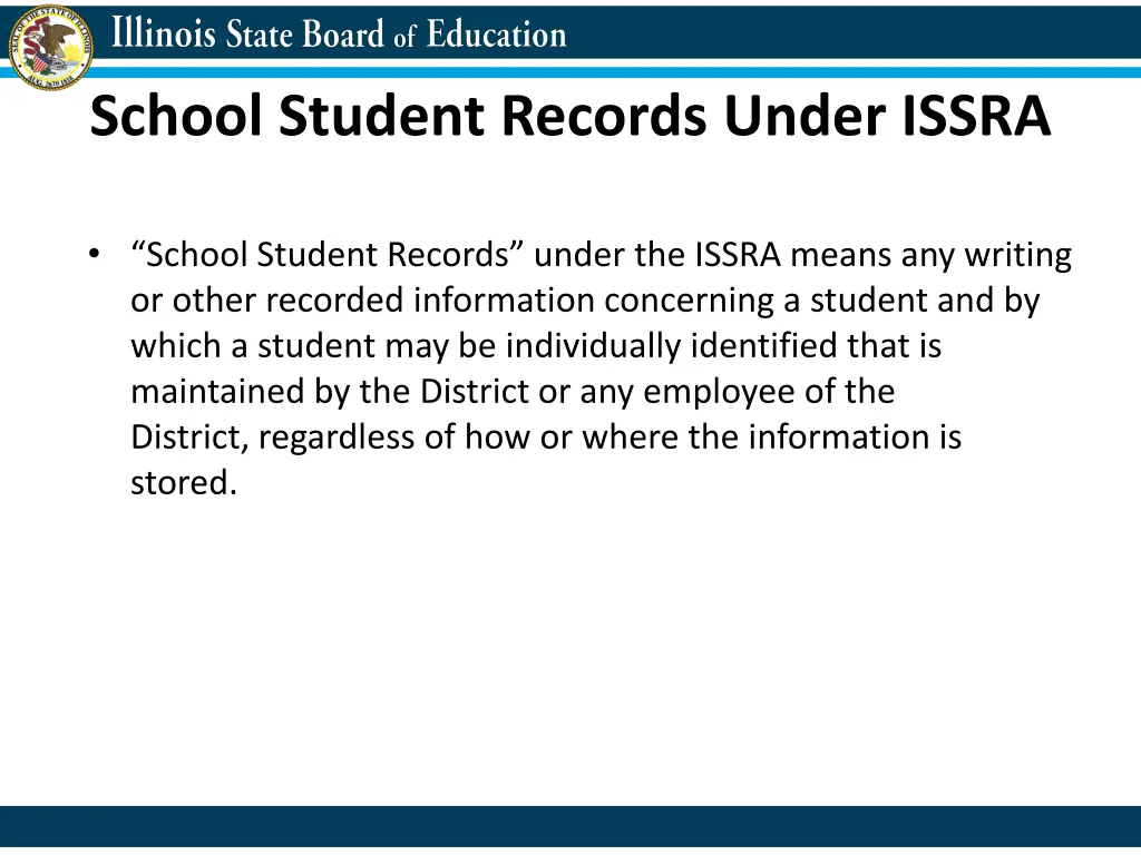 school student records under issra