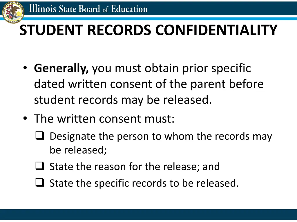 student records confidentiality