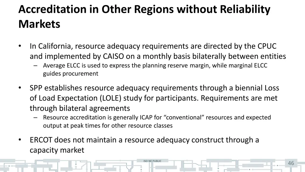 accreditation in other regions without