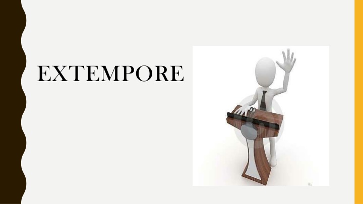 extempore