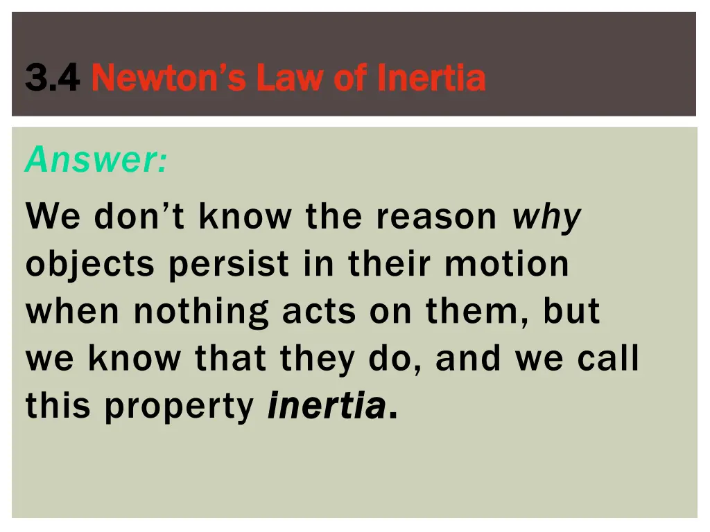 3 4 3 4 newton s law of inertia newton 9