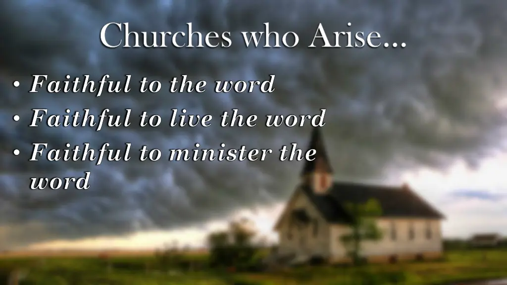 churches who arise