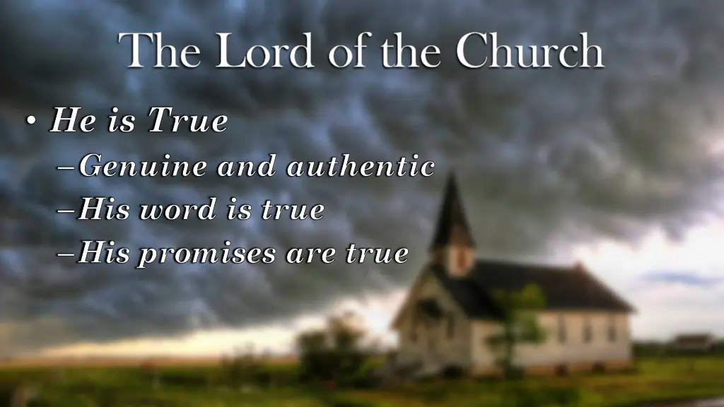 the lord of the church 1