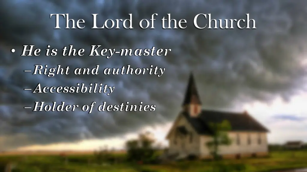 the lord of the church 2