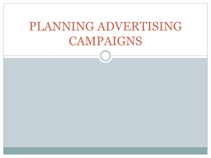 planning advertising campaigns