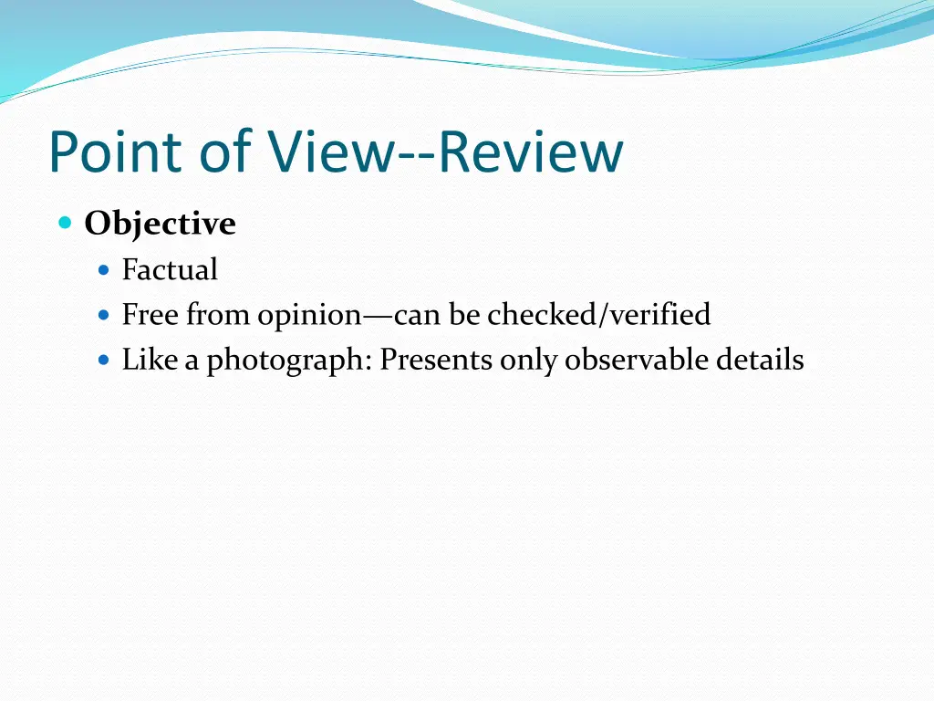 point of view review 4