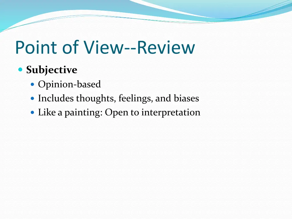 point of view review 5