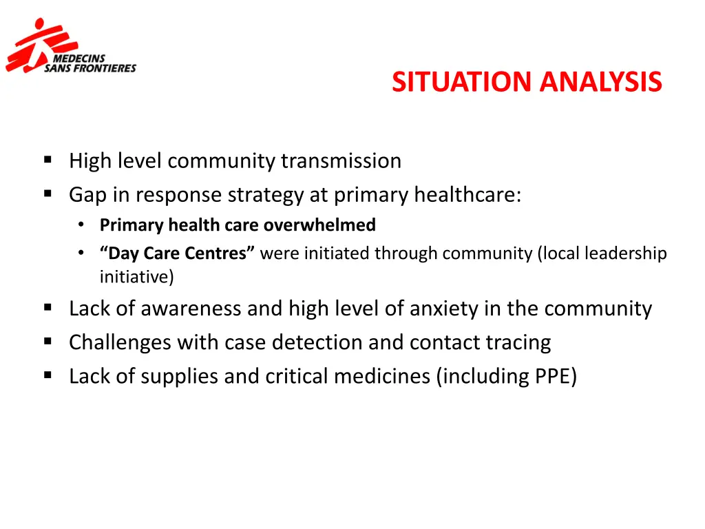 situation analysis