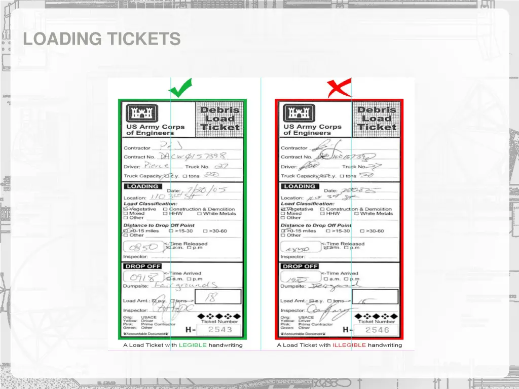 loading tickets