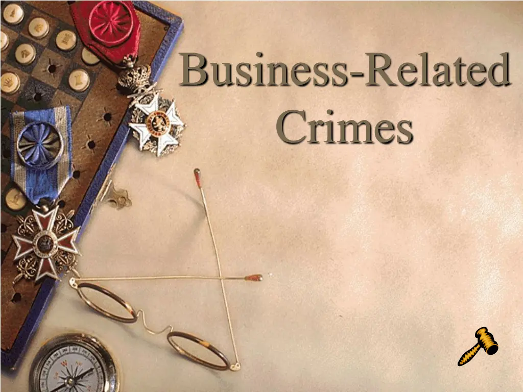 business related crimes