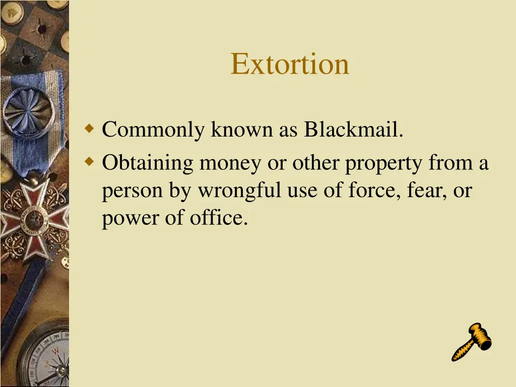 extortion