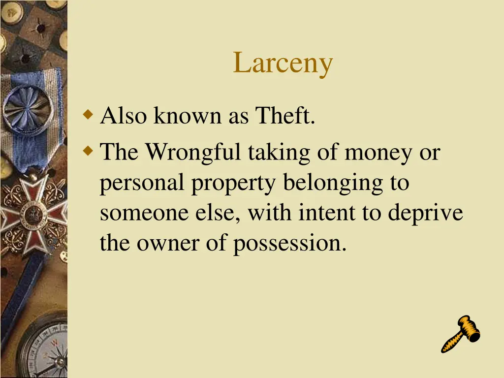 larceny