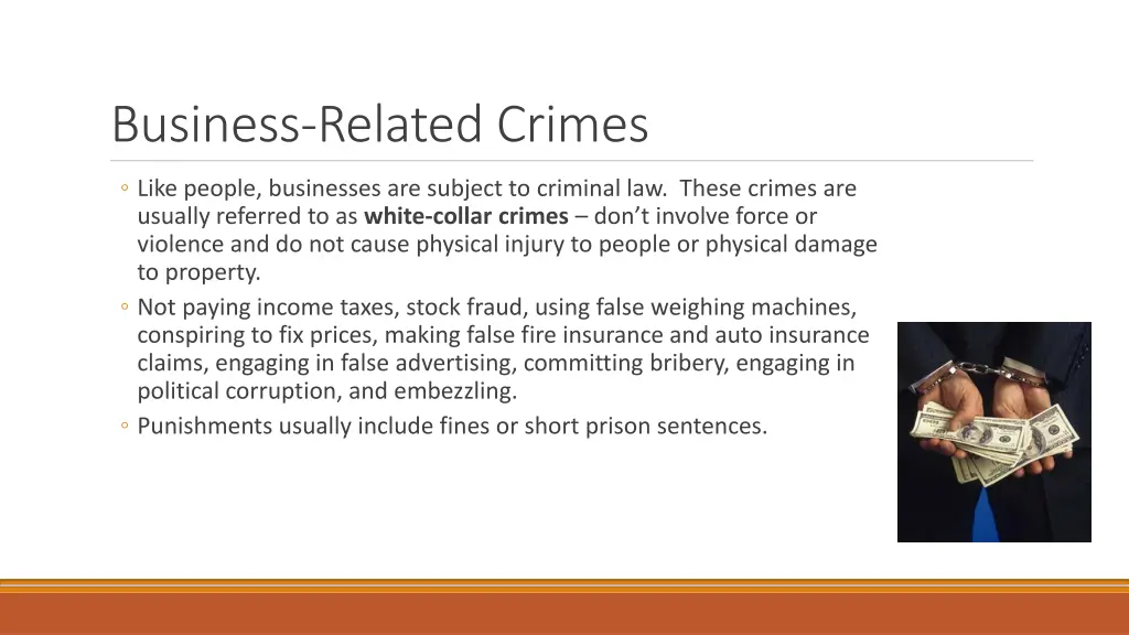 business related crimes