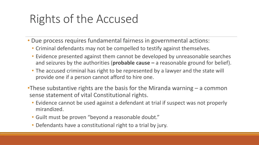 rights of the accused