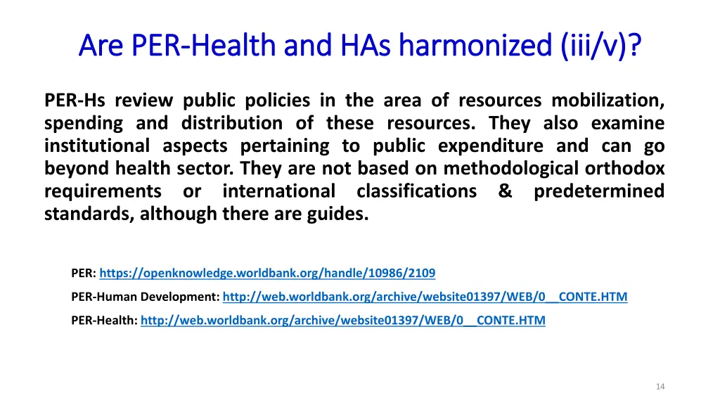 are per are per health and has harmonized 2