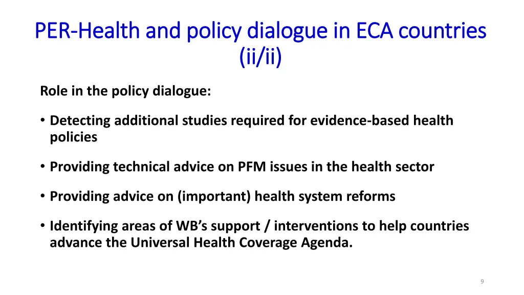 per per health and policy dialogue 1