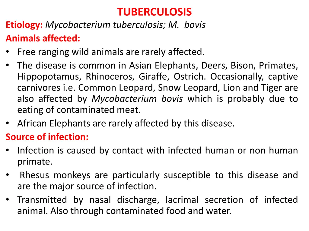 tuberculosis