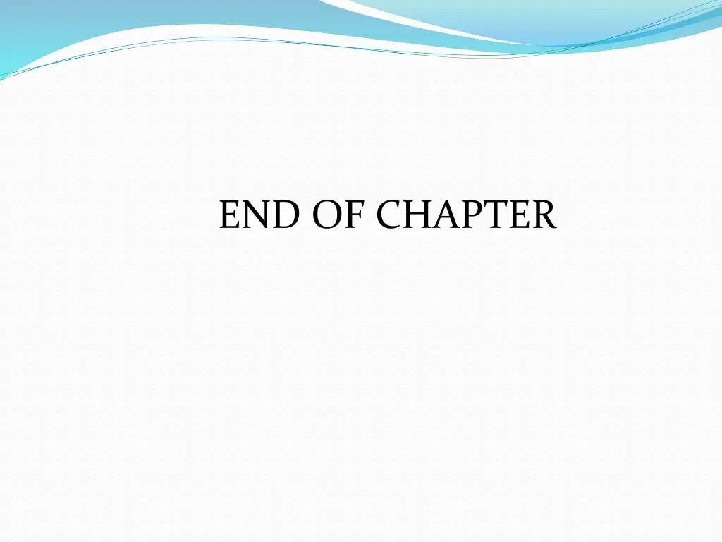 end of chapter