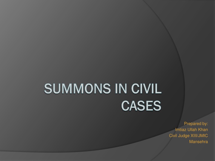 summons in civil summons in civil