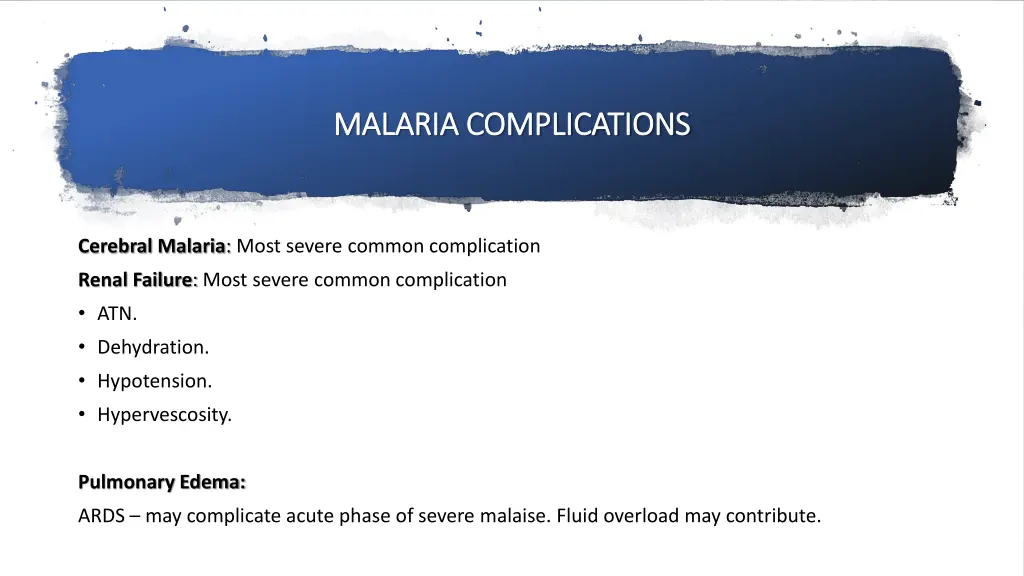 malaria complications malaria complications 5