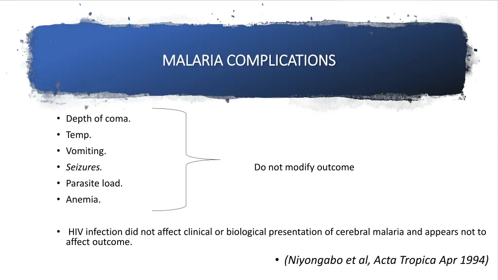 malaria complications malaria complications