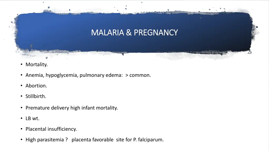 malaria pregnancy malaria pregnancy