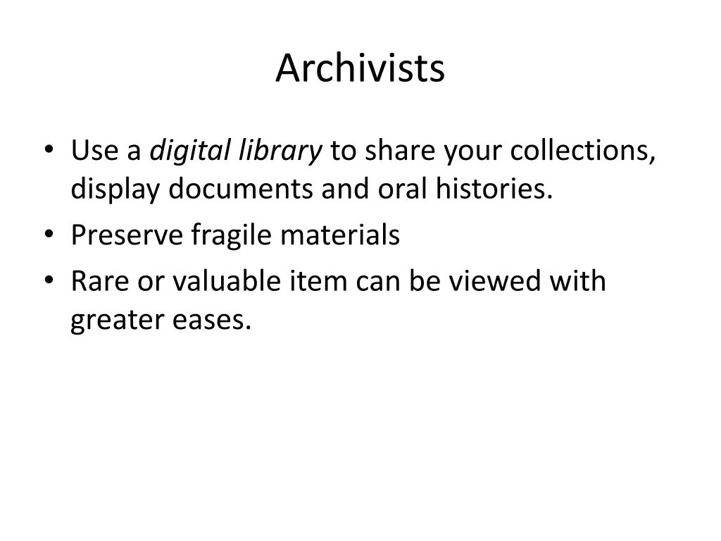 archivists