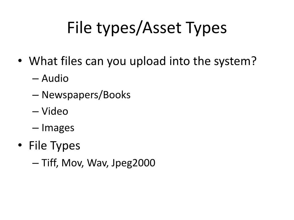 file types asset types