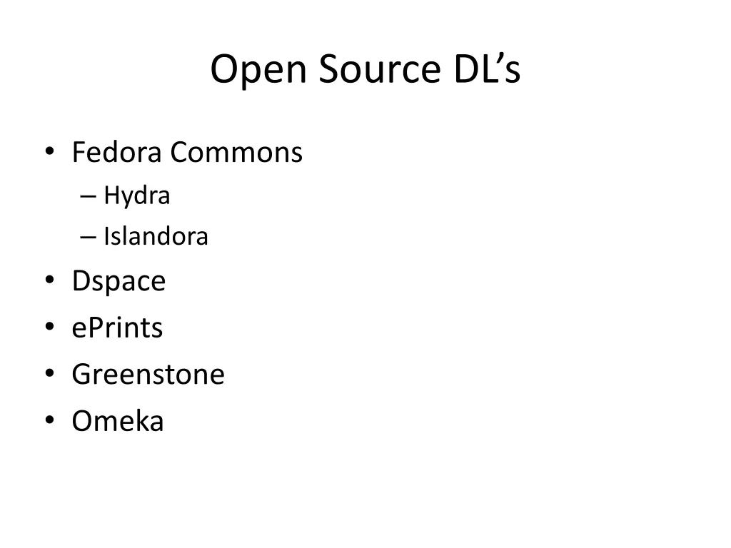 open source dl s