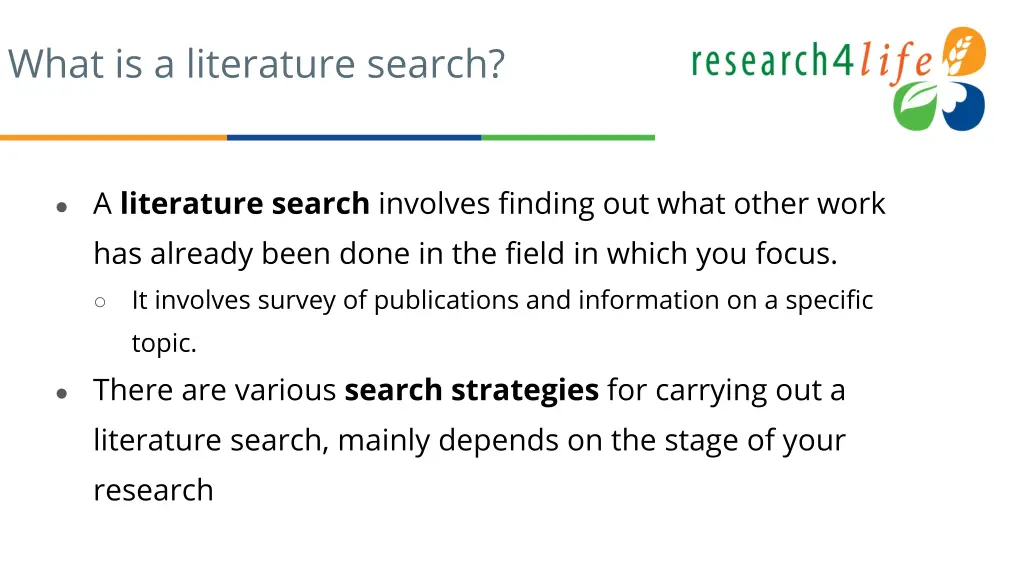 what is a literature search