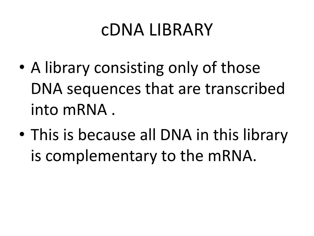 cdna library