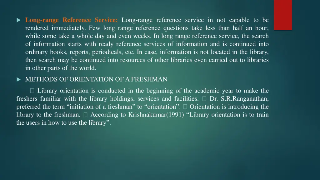 long range reference service long range reference