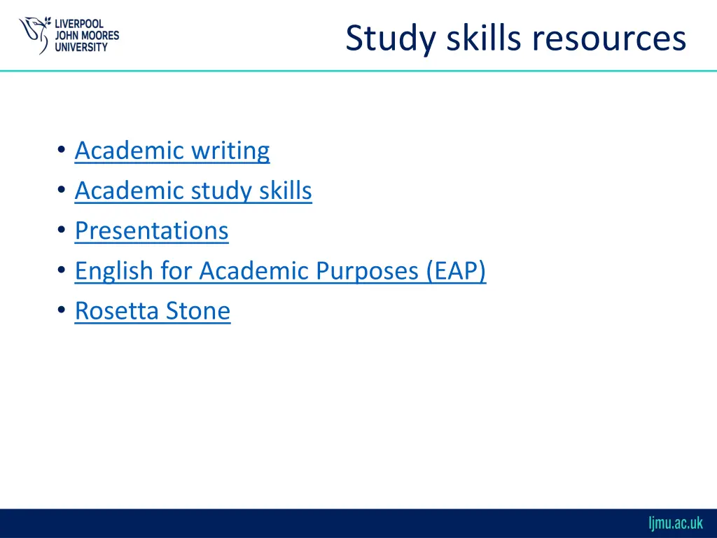 study skills resources