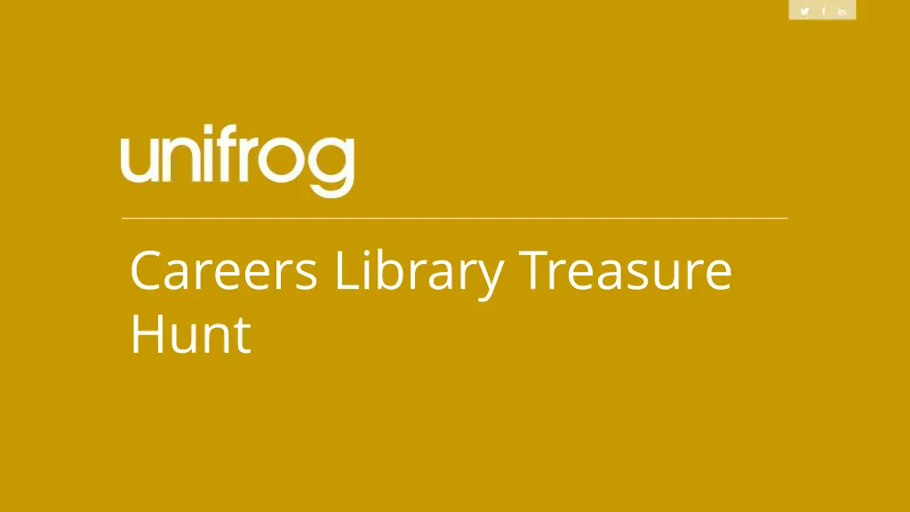 careers library treasure hunt