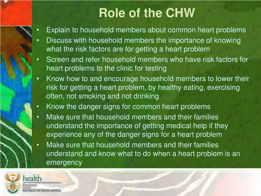 role of the chw