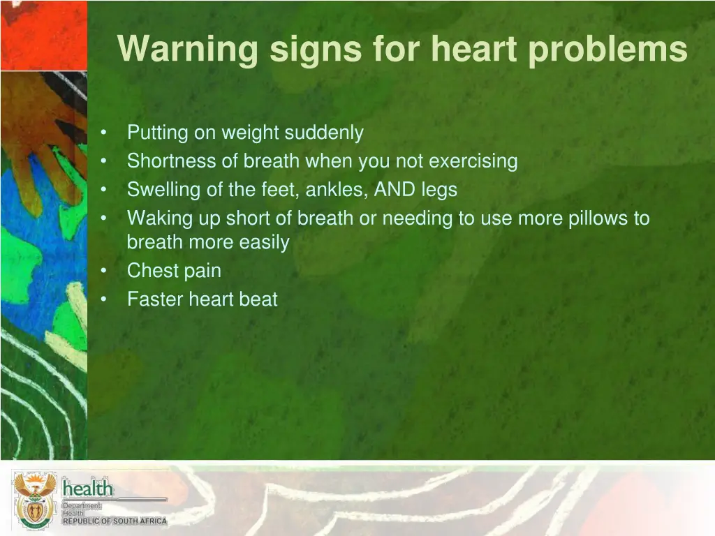 warning signs for heart problems