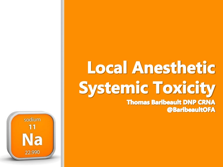 local anesthetic systemic toxicity thomas