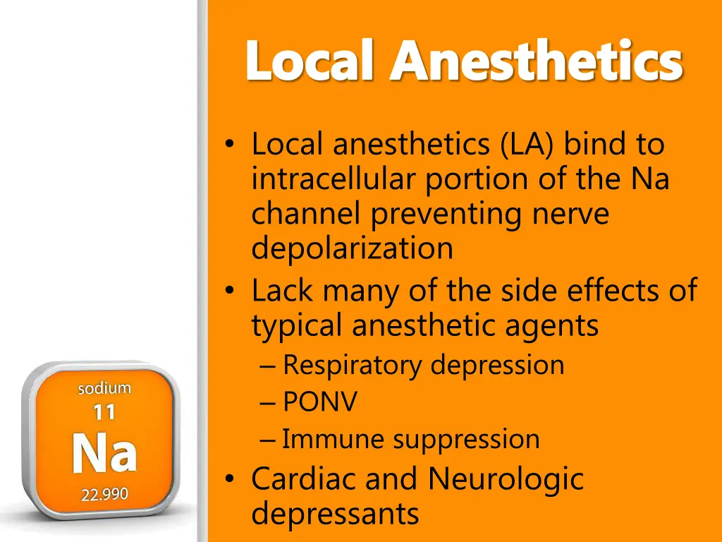 local anesthetics