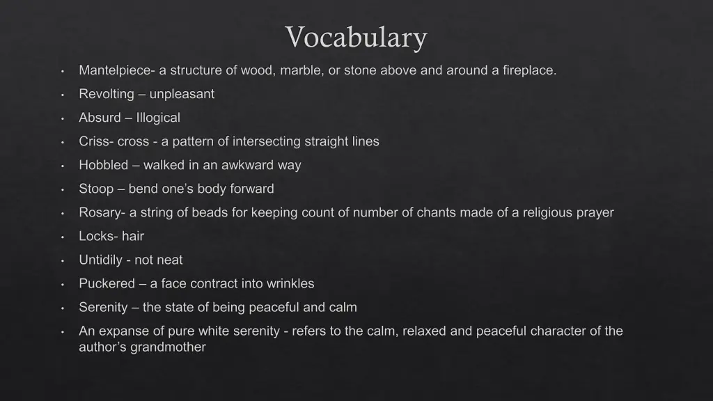 vocabulary