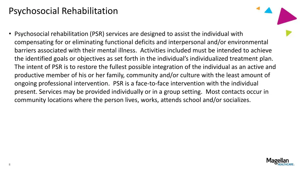 psychosocial rehabilitation