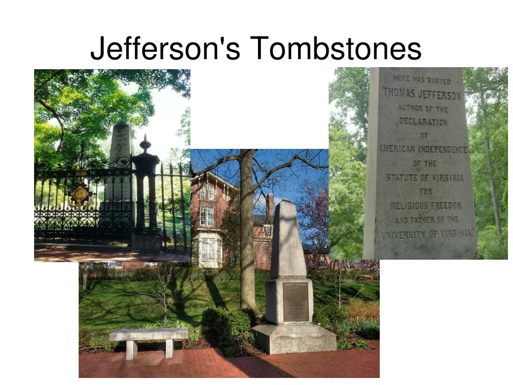 jefferson s tombstones