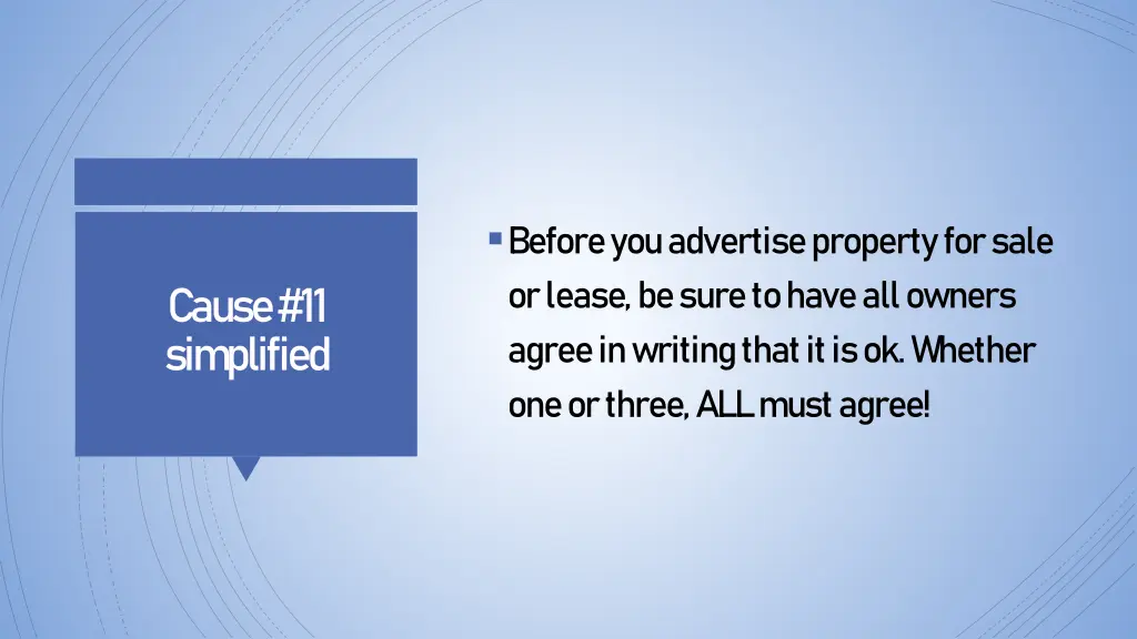 before you advertise property for sale or lease