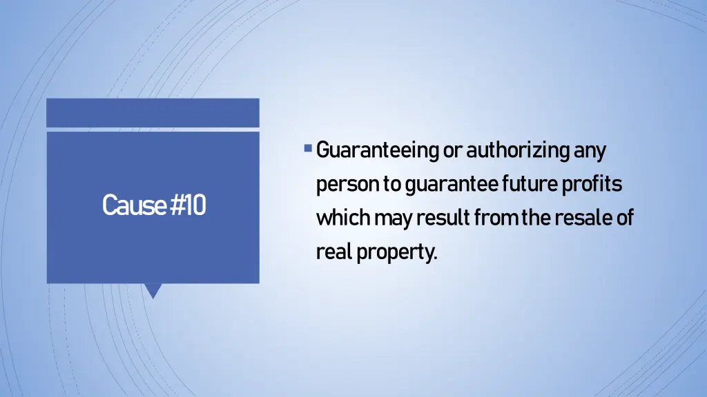 guaranteeing or authorizing any person