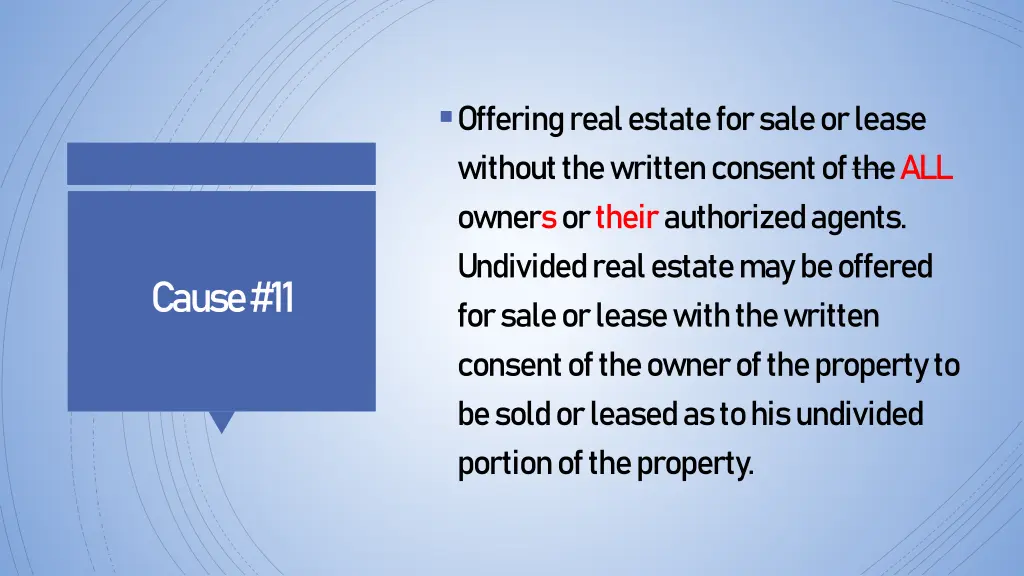 offering real estate for sale or lease without