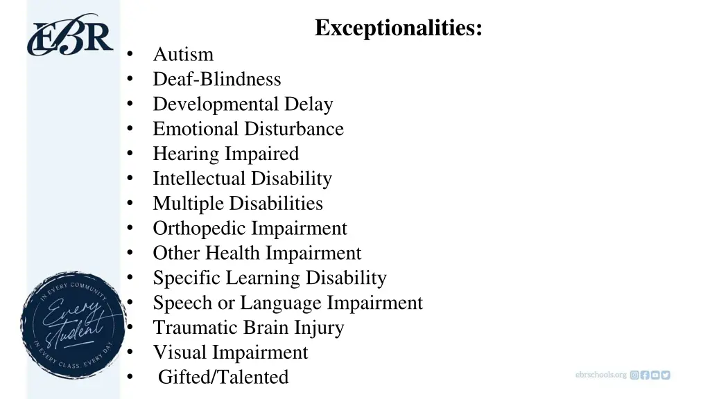 exceptionalities