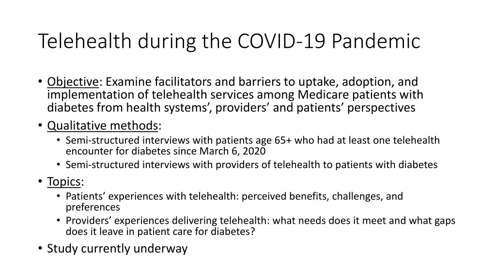 telehealth during the covid 19 pandemic